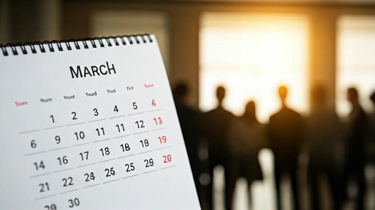 Imagen genérica de un calendario o un entorno laboral que representa la economía y el empleo.