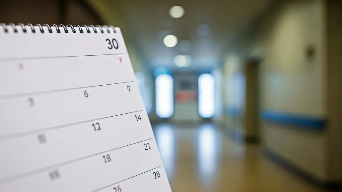 Imagen genérica de un calendario con una fecha a finales de los 30, simbolizando la maternidad tardía.