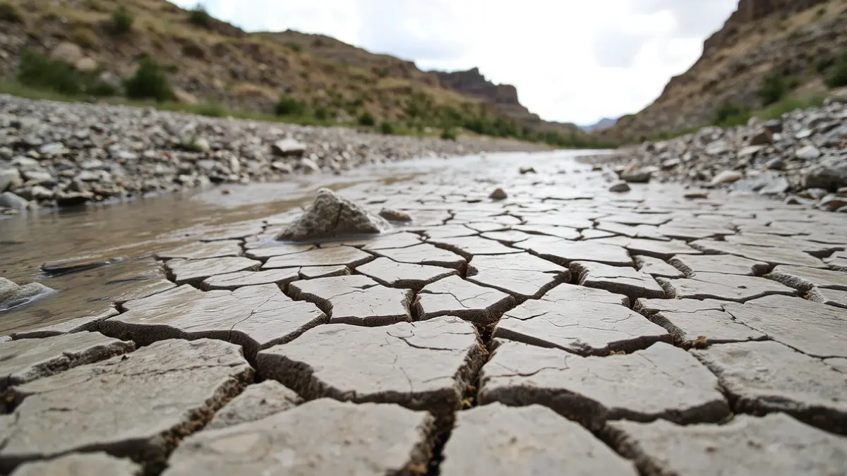 Imatge genèrica d'una riera amb el llit sec, simbolitzant el risc d'inundacions.