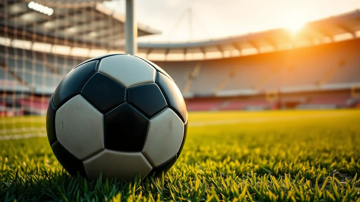 Imatge genèrica d'una pilota de futbol sobre la gespa d'un camp.