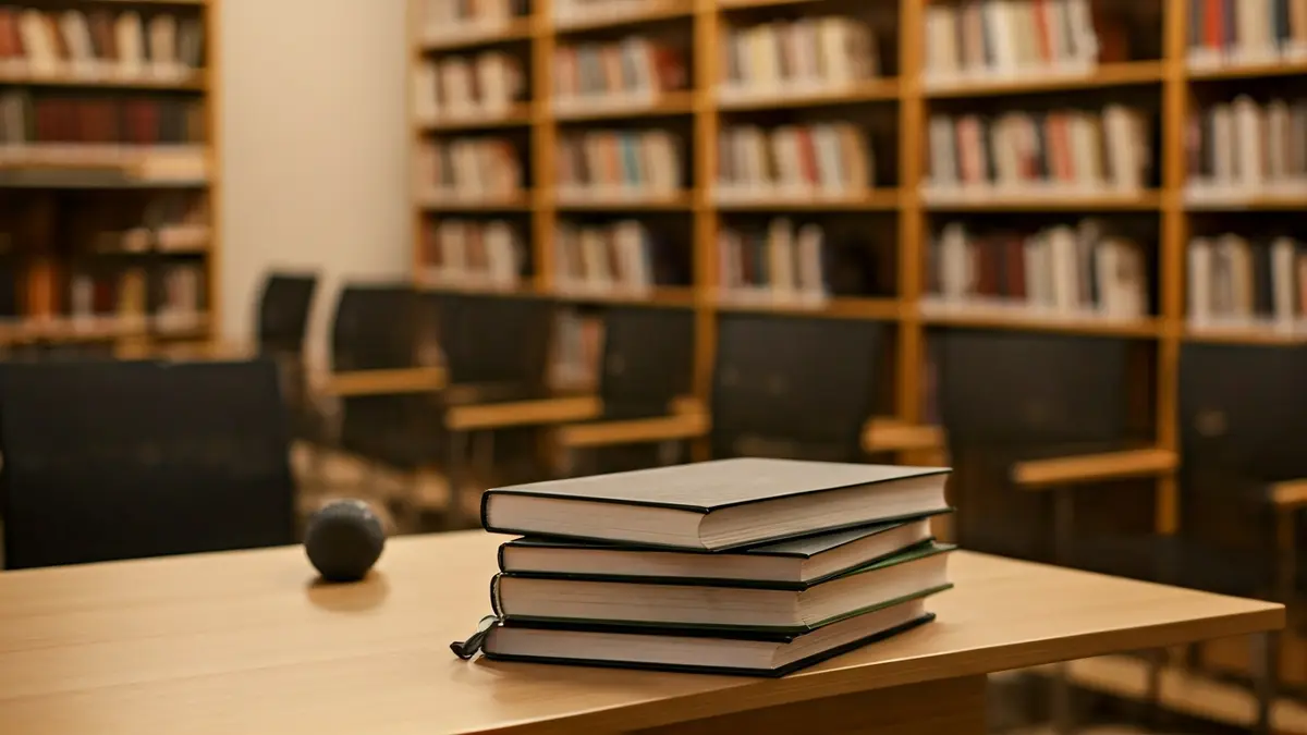 Imatge genèrica d'una biblioteca amb llibres i un ambient de lectura acollidor.
