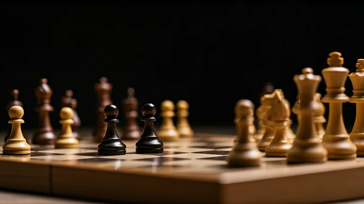 Imagen genérica de un tablero de ajedrez con piezas en plena partida.