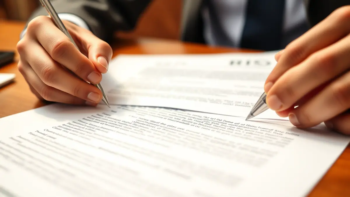 Imagen genérica de documentos oficiales y una pluma, simbolizando trámites administrativos.