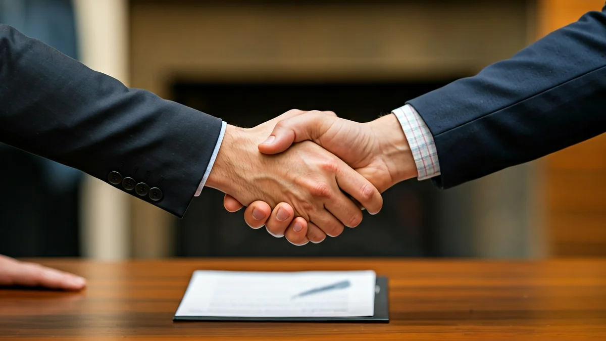 Imatge genèrica de tres mans encaixant, simbolitzant un acord polític.