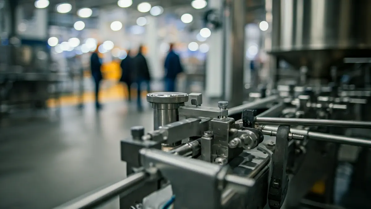 Imagen genérica de una línea de producción industrial en una planta alimentaria.