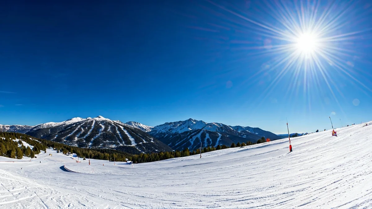 Generic image of a snowy mountain landscape in the Catalan Pyrenees.