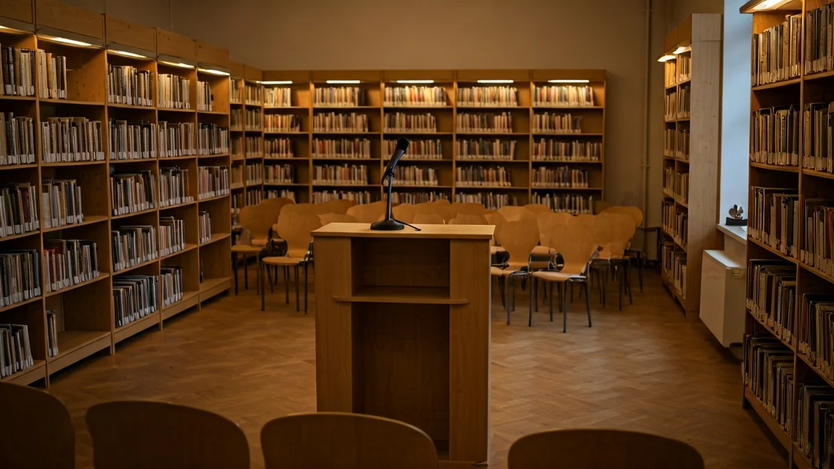 Imagen genérica de una presentación de libro en un ambiente acogedor
