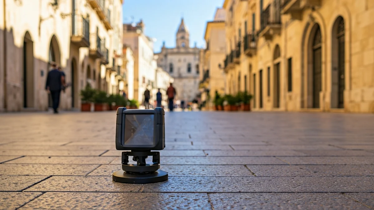 Imatge genèrica d'un georadar inspeccionant un carrer