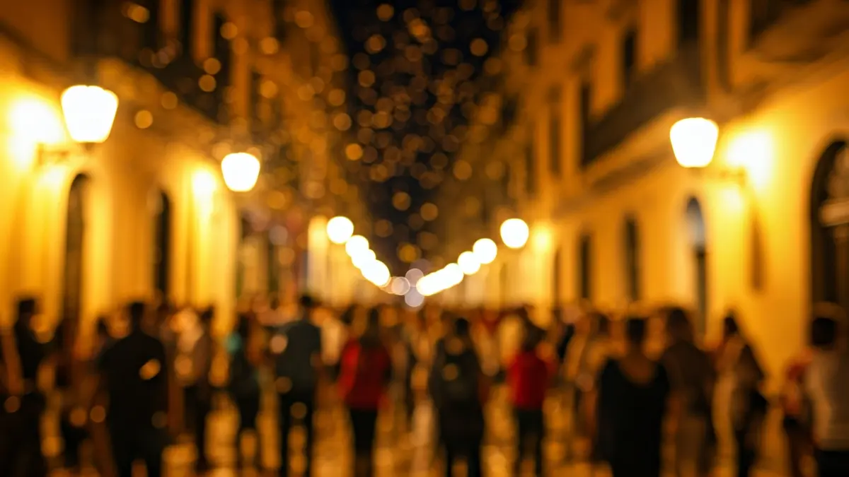 Imagen genérica de una celebración cultural con gente y confeti.