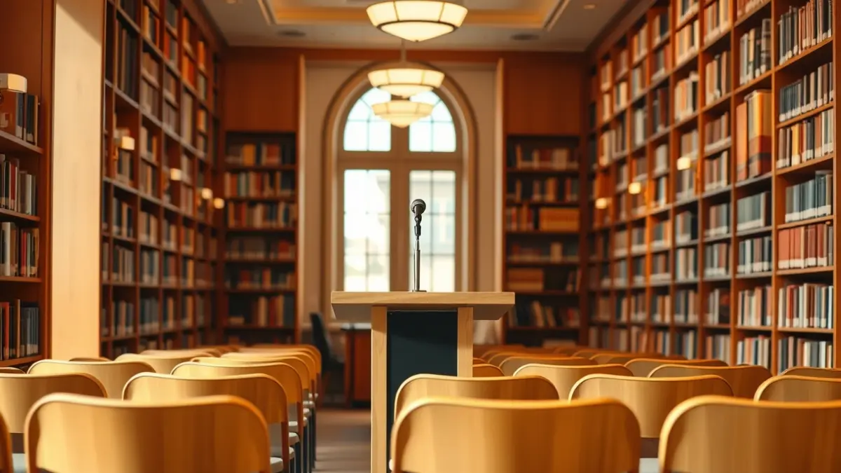 Imatge genèrica d'una llibreria amb prestatgeries de fusta i un ambient acollidor.