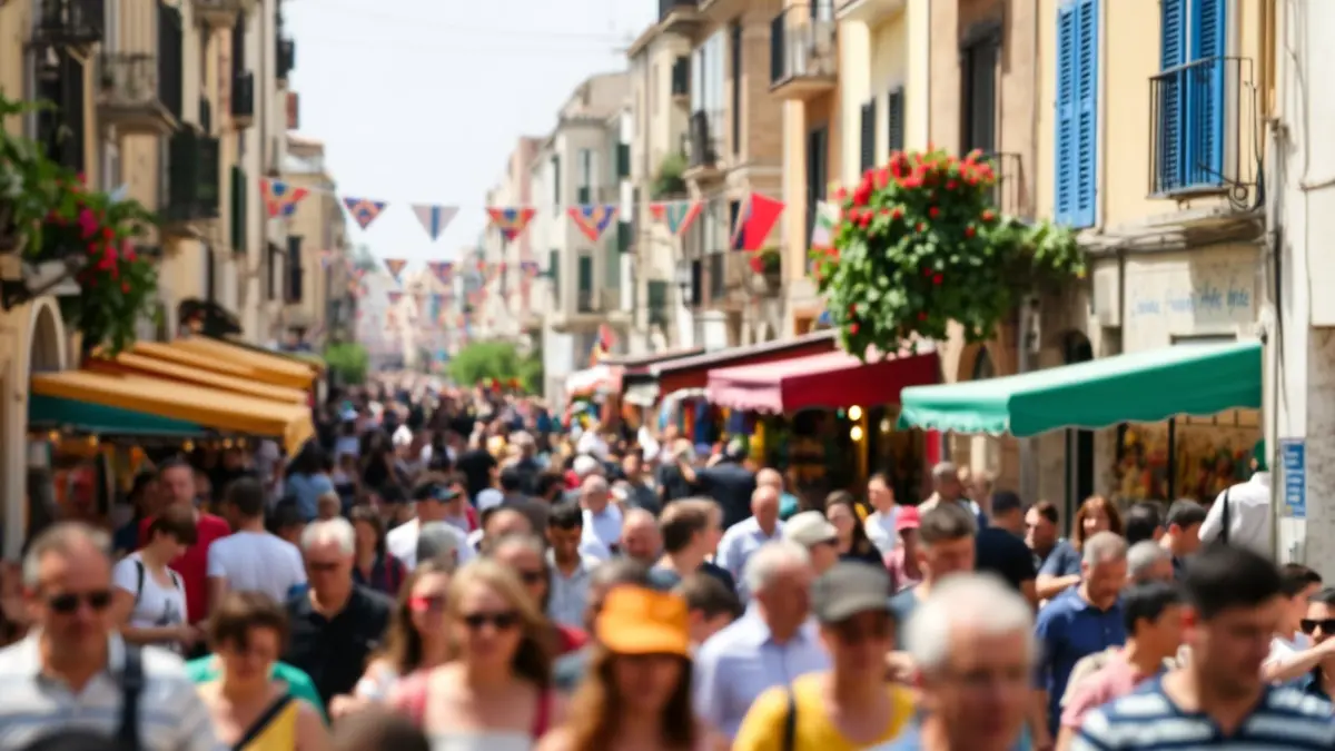 Imatge genèrica d'una diada de Sant Jordi amb parades de llibres i roses.