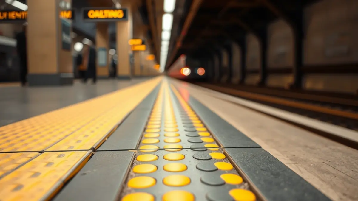 Generic image of a subway platform with the yellow safety line.