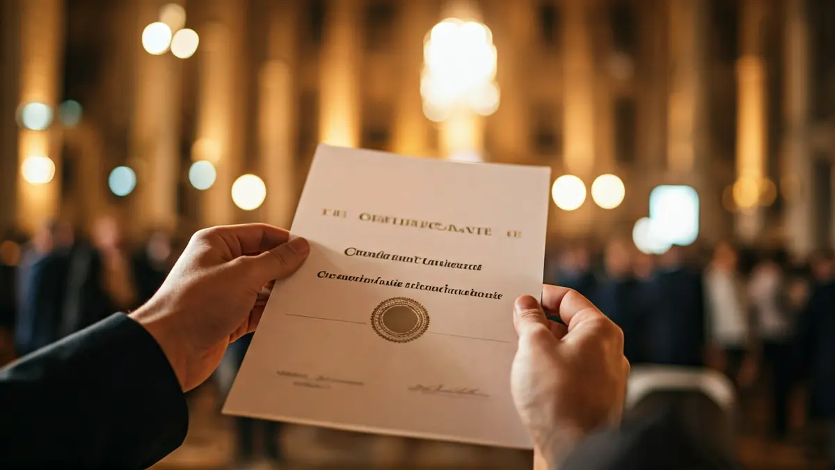 Generic image of a certificate or award, symbolizing transparency and quality.