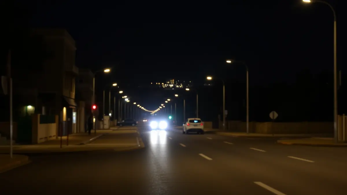 Generic image of a dark street during a power outage.