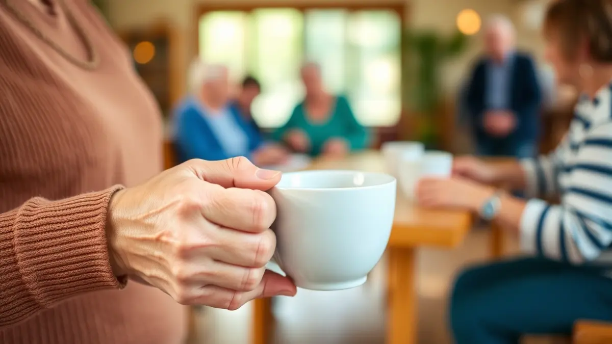 Generic image of an elderly person in a community setting, symbolizing the fight against unwanted loneliness.