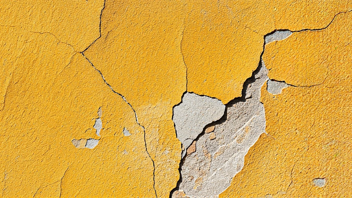 Imagen genérica de una pared con grietas en una casa antigua.