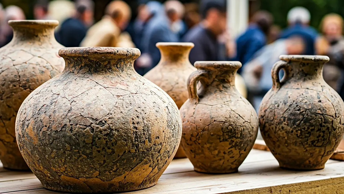 Imatge genèrica de ceràmica ibèrica amb gerres i àmfores.