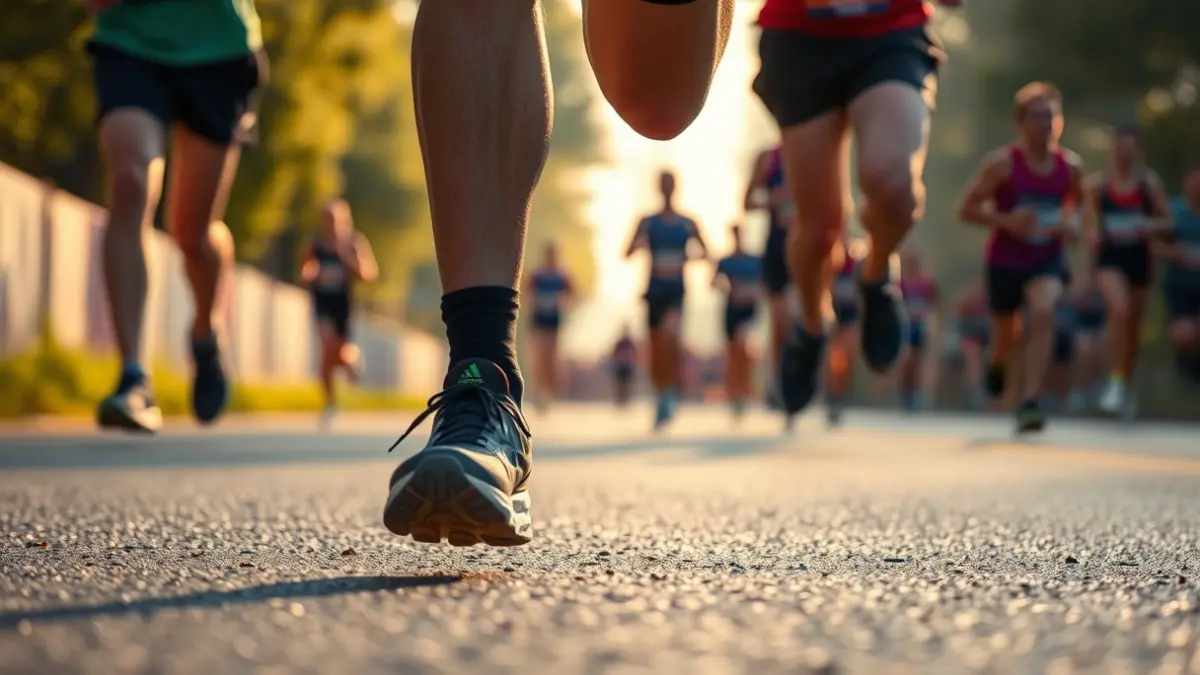 Imatge genèrica d'un corredor durant una cursa de fons.