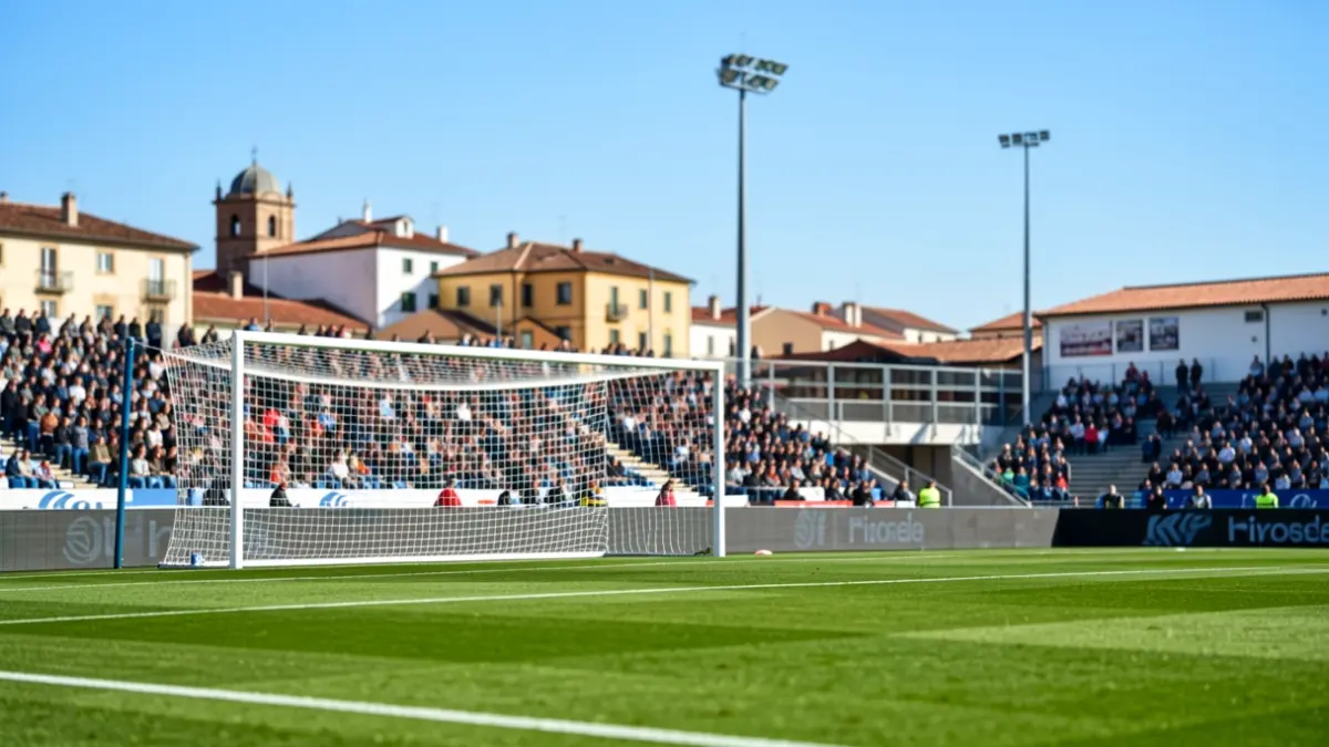 Generic image of a football field in Girona.