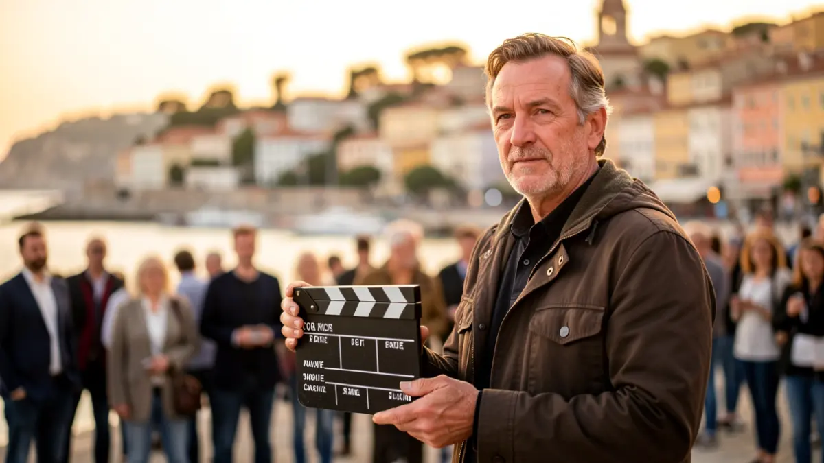 Imatge genèrica d'una directora de cinema treballant en un rodatge.