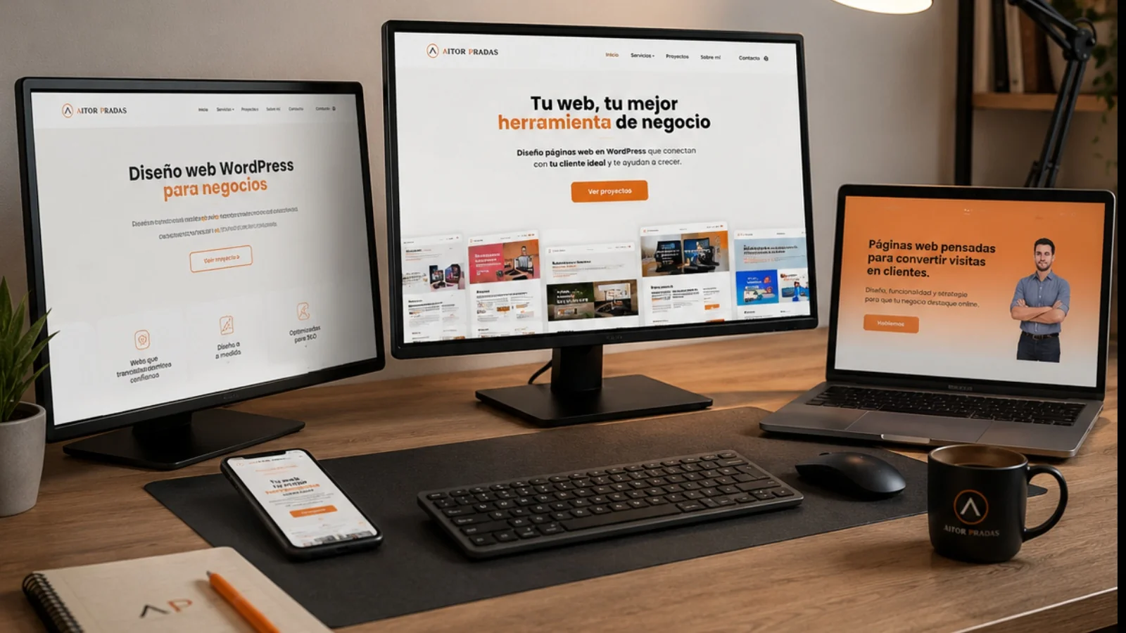 Aitor Pradas reforça els seus serveis Wordpress per a ajudar petites empreses a delegar la gestió del seu web