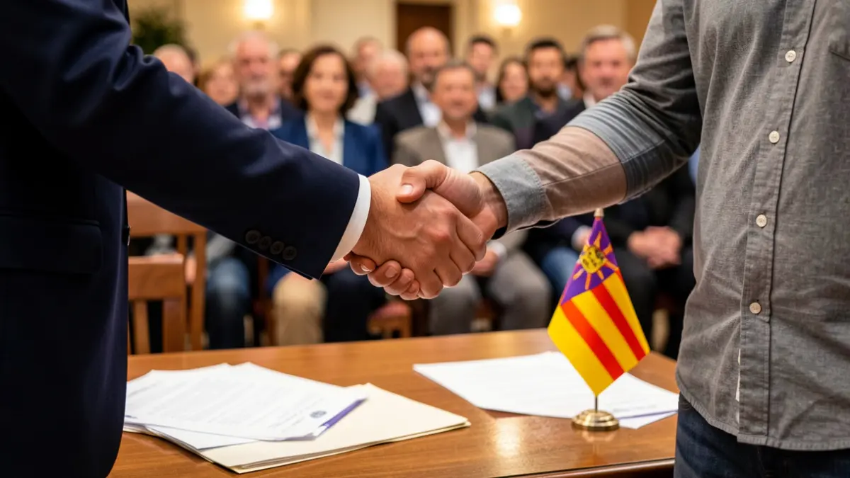 Imagen genérica de la firma de un convenio.