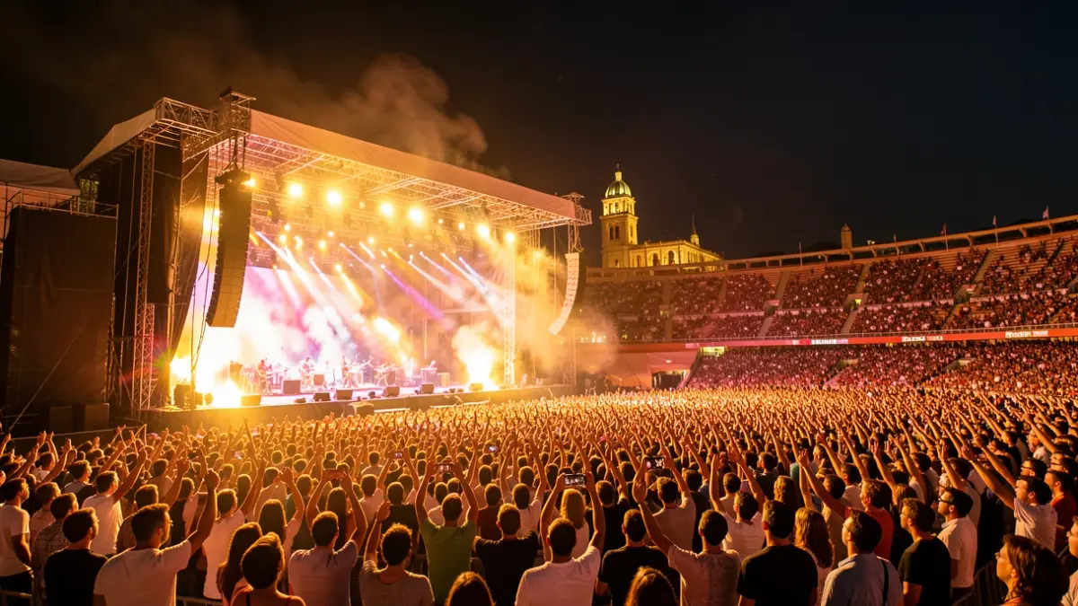Imatge genèrica d'un concert multitudinari a Barcelona.