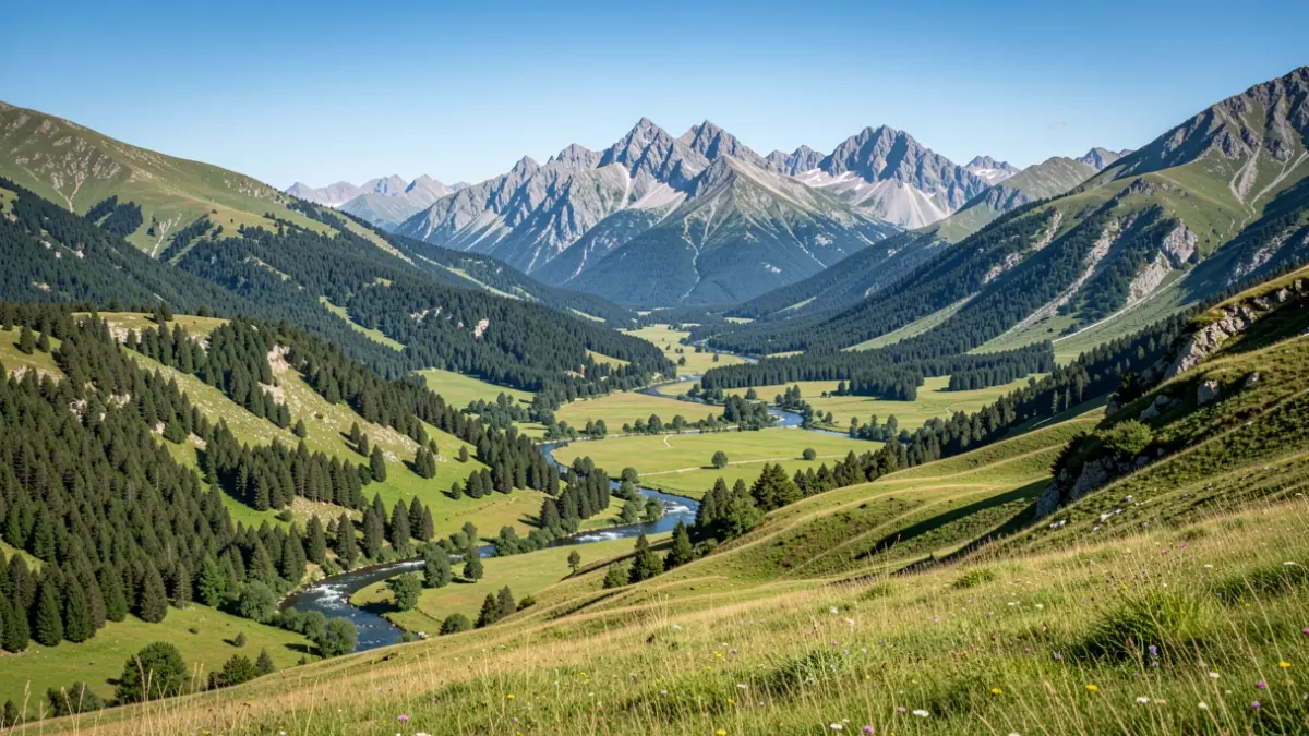 Imagen genérica del Parque Natural del Alt Pirineo con diversidad de ecosistemas.