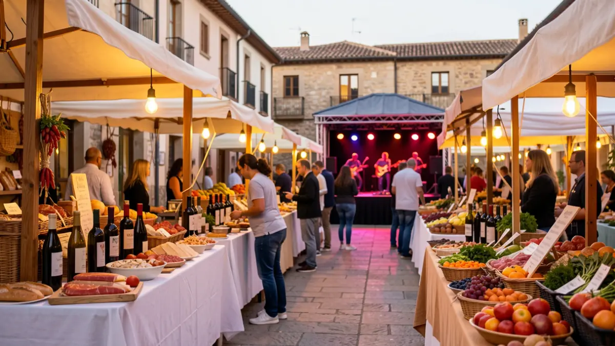 Imatge genèrica d'un festival gastronòmic i musical a l'aire lliure.