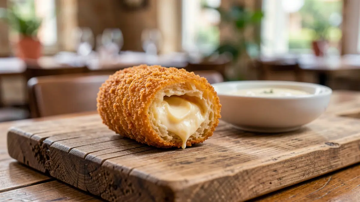 Imagen genérica de una croqueta gourmet.