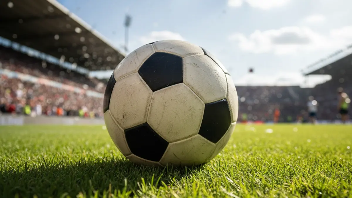 Generic image of a soccer ball on grass, symbolizing a league title celebration.