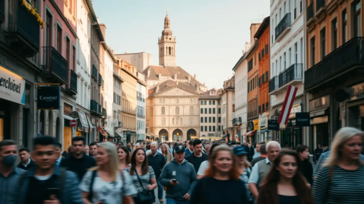 Imatge genèrica d'un carrer animat en un centre històric europeu