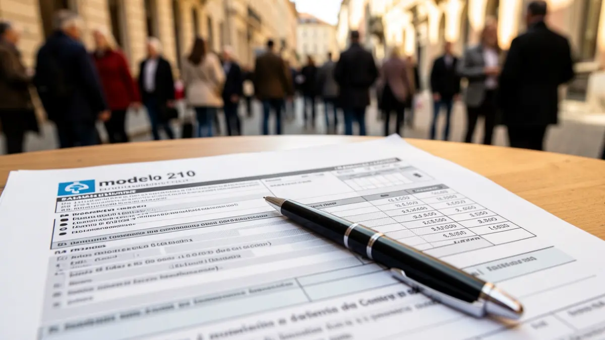 Imatge genèrica d'un document fiscal i un bolígraf.