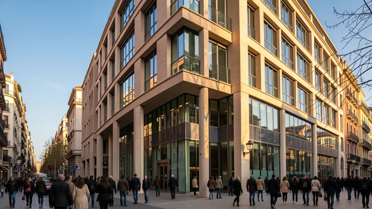 Imatge genèrica d'un edifici corporatiu a Barcelona.