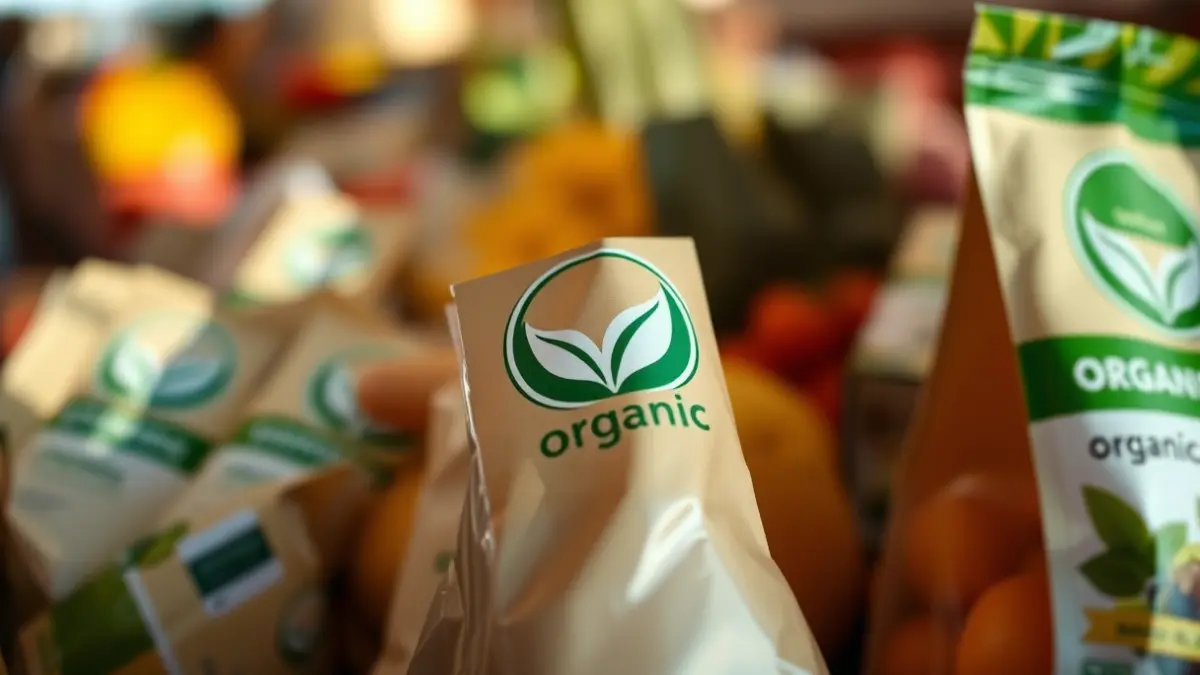 Generic image of a product with the 'euroleaf' organic certification label