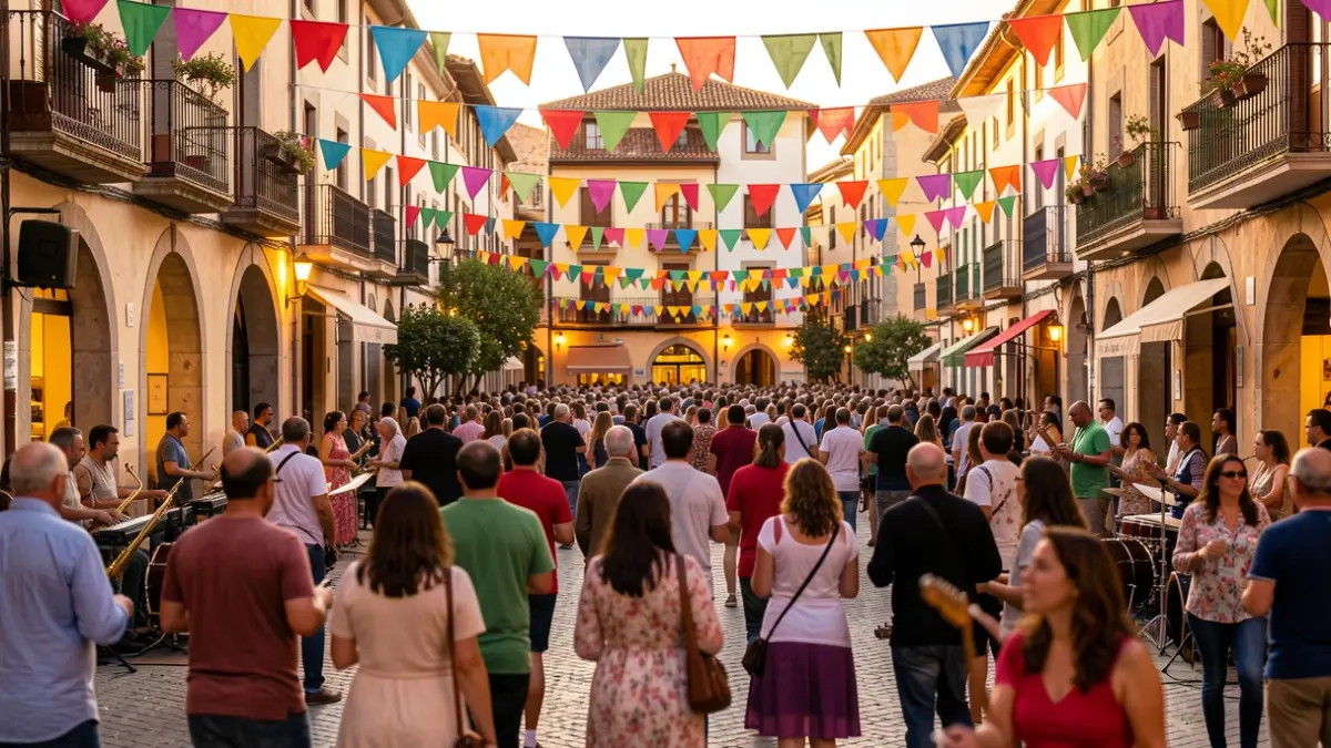 Imatge genèrica d'una festa popular a un poble català.
