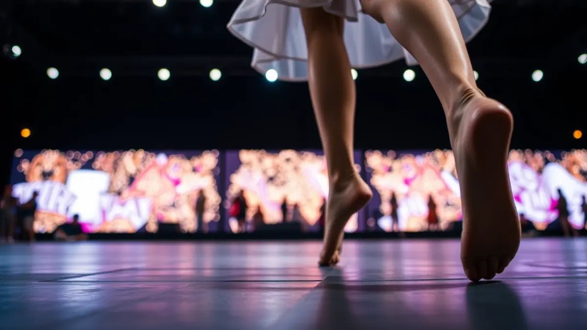 Generic image of a dancer in motion during a contemporary dance festival.