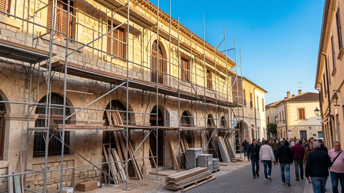 Imagen genérica de la rehabilitación de un edificio antiguo.
