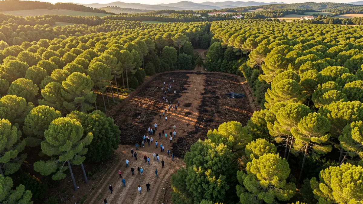 Imatge genèrica d'un tallafocs forestal a Catalunya.