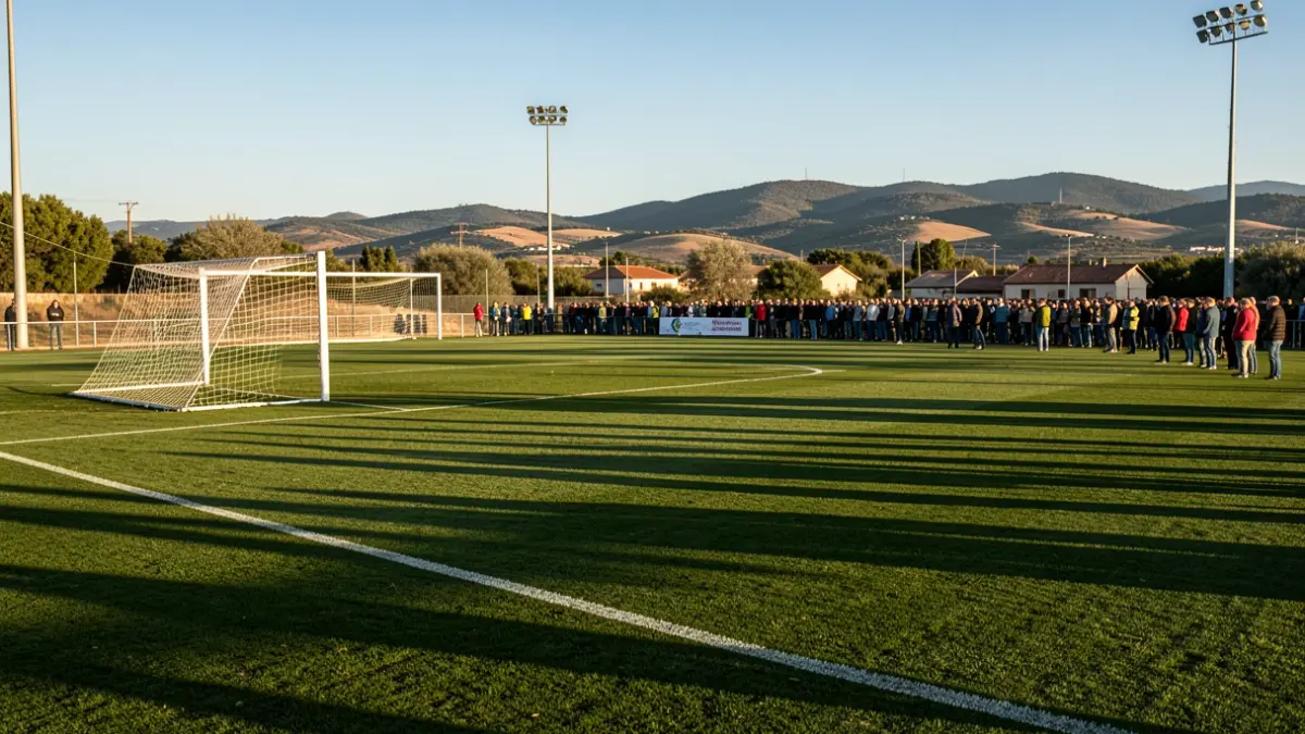 Generic image of a football field in Alt Penedès during the afternoon.