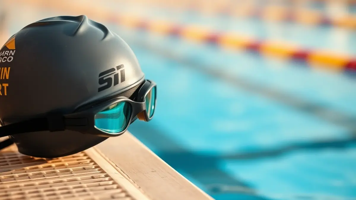 Generic image of swimming equipment for triathlon