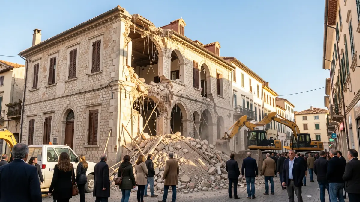 Generic image of the demolition of a historic building in Tarragona.