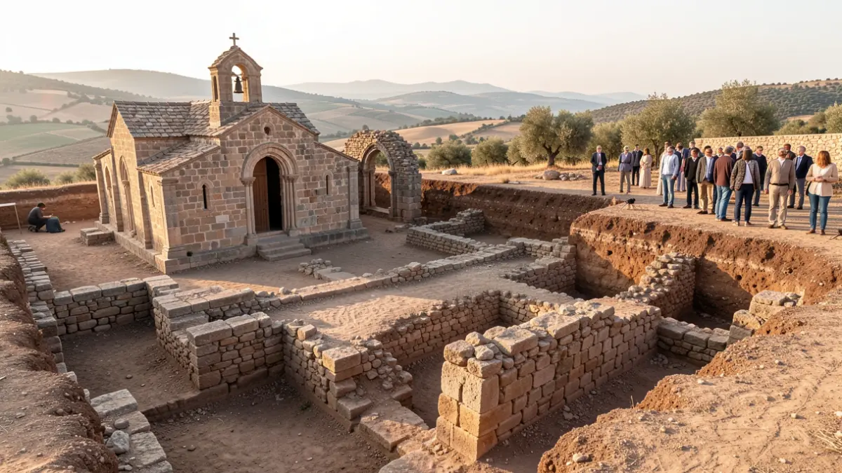 Archaeological remains of two Visigothic churches discovered during construction work in Roses.