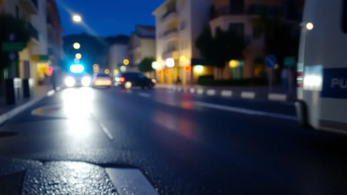 Generic image of a police intervention on an urban street
