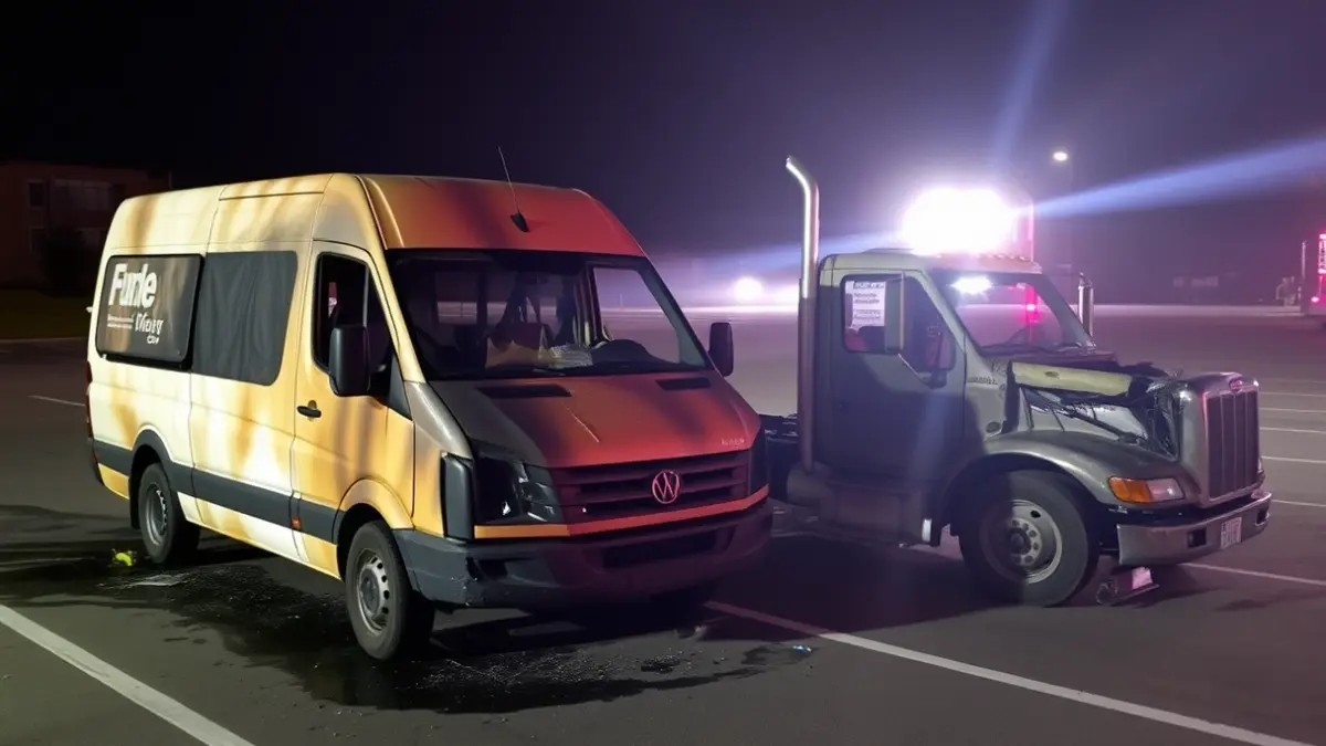 Vehicles cremats en un aparcament exterior a Ascó