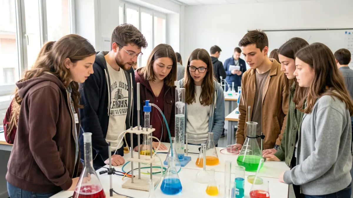Generic image of students participating in a science experiment.
