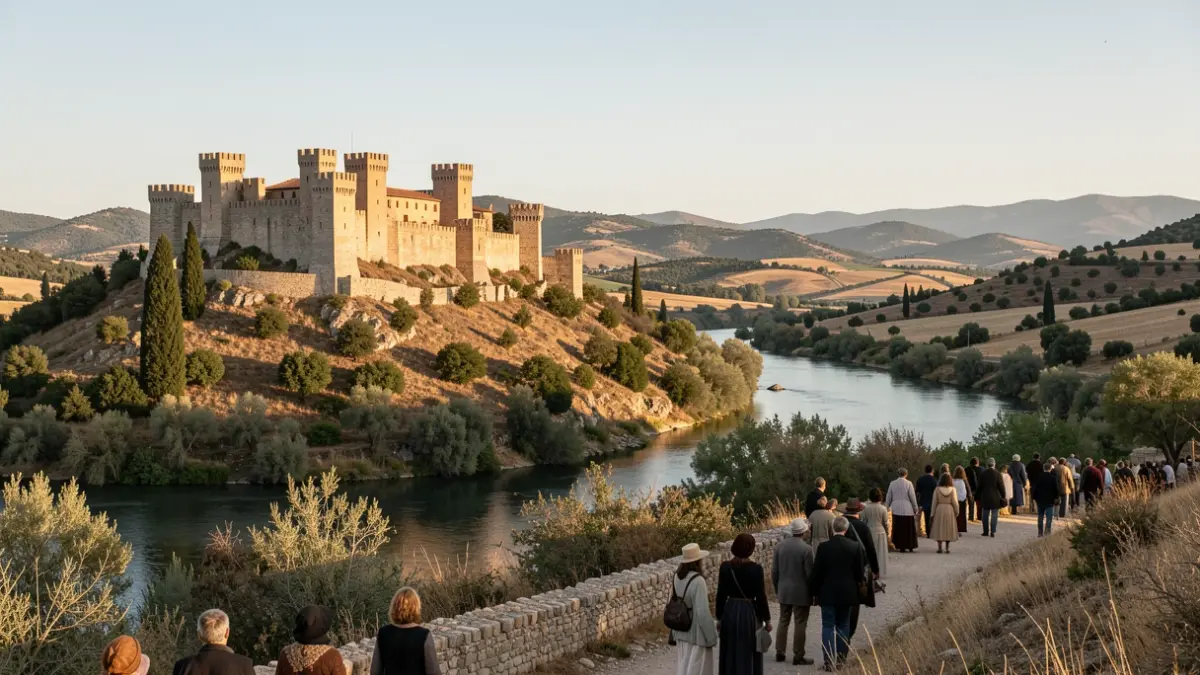 Imatge genèrica del Castell de Miravet amb el riu Ebre al fons.