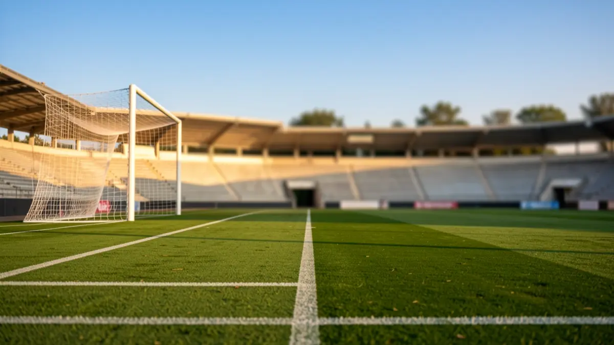 Generic image of an empty football pitch.