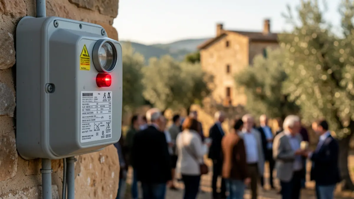 Generic image of an electricity meter with a warning.