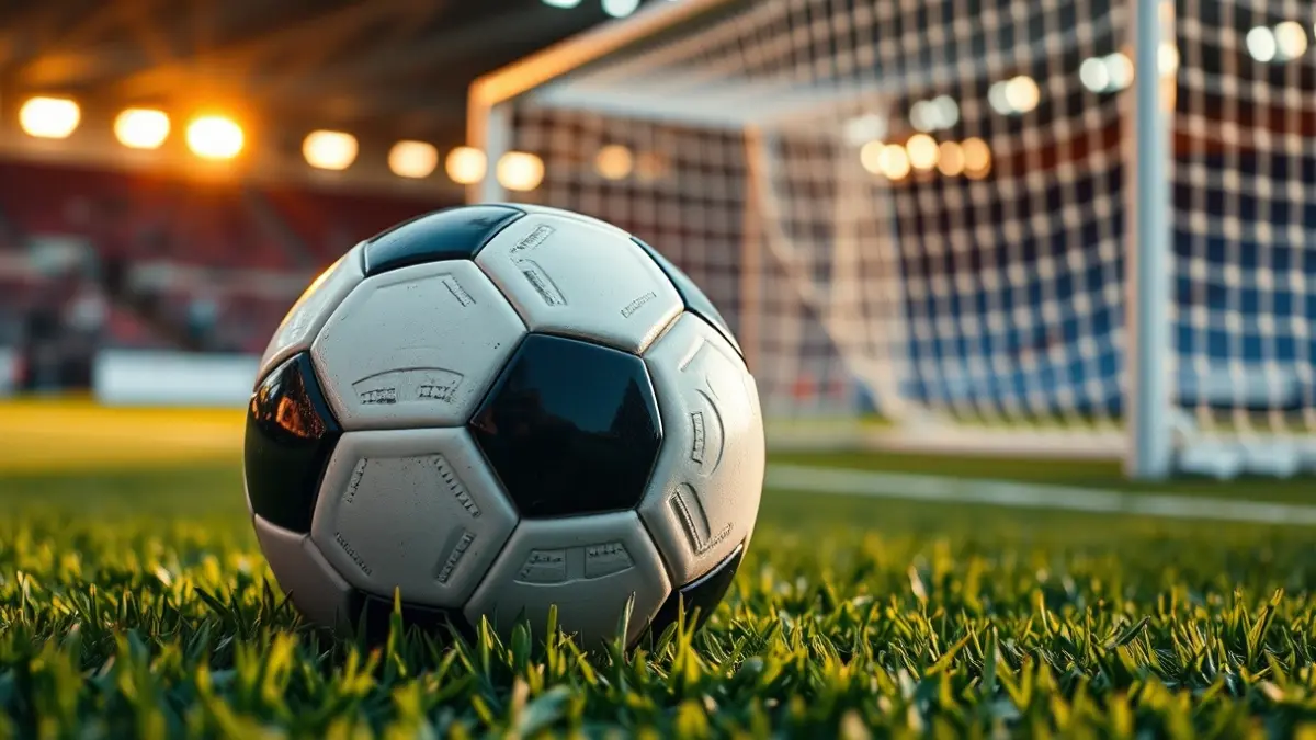 Imatge genèrica d'una pilota de futbol sobre la gespa d'un camp